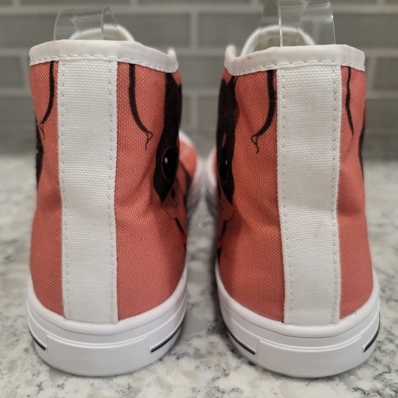 Puppy Dog Min Pin, Chihuahua, Yorkie Pet Portrait High Top Sneaker Sz: 8 - Picture 6 of 9